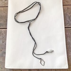 Trefoil Metal Black  Suede Adjustable  Choker Necklace